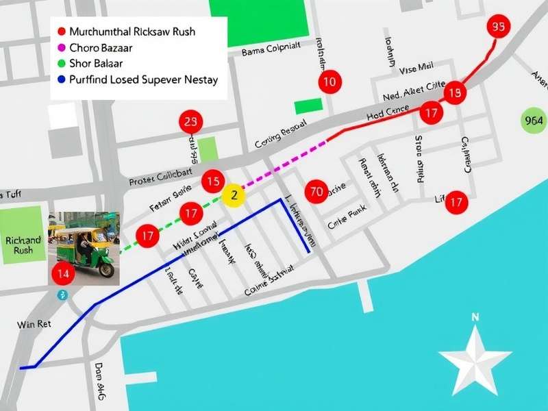 Mumbai Rickshaw Rush Shortcut Map Mumbai Rickshaw Rush map showing a shortcut through Chor Bazaar