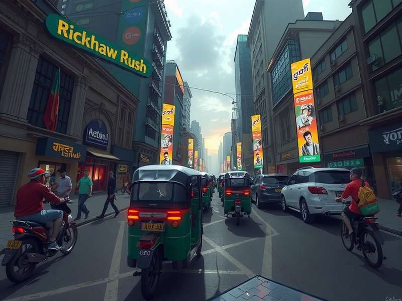 Mumbai Rickshaw Rush Bangalore Expansion Concept Concept art for Mumbai Rickshaw Rush Bangalore expansion